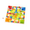 TOOKY TOY Gry Planszowe Logiczne 2w1 Ludo Chińczyk + Uwolnij Zwierzątka