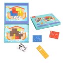 TOOKY TOY Układanka Magnetyczna Montessori Logiczna Puzzle Tetris Arka Noego 26 el.