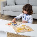 VIGA Drewniane Puzzle Montessori Kogut z Pinezkami