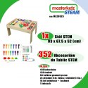 MASTERKIDZ Drewniany Stół Edukacyjny +AKCESORIA STEM WALL