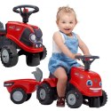 FALK Jeździk Traktorek Baby Case IH Ride-On Czerwony z Przyczepką + akc. od 12 miesięcy