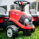 FALK Jeździk Traktorek Baby Case IH Ride-On Czerwony z Przyczepką + akc. od 12 miesięcy