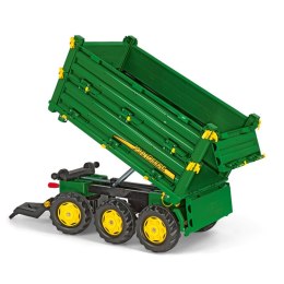 Rolly Toys rollyMulti Trailer - Przyczepa Wywrotka Rolly Multi John Deere 3 osiowa