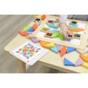 MASTERKIDZ Układanka Mozaika Nauka Kolorów i Kształtów Tangram Montessori