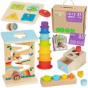 TOOKY TOY Box Pudełko XXL Montessori Edukacyjne 6w1 Sensoryczne 13-15 Mies