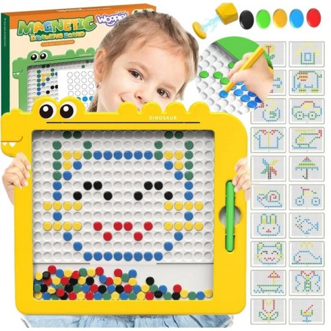 WOOPIE Tablica Magnetyczna dla Dzieci Montessori MagPad Dinozaur