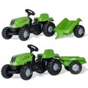 ROLLY TOYS rollyKid NH T 7040 Traktor na Pedały z przyczepką Jasno-zielony