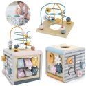 VIGA PolarB Activity Box Drewniane Edukacyjne Centrum Gier 5w1 kostka