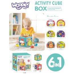 WOOPIE Interaktywna Kostka Sensoryczna Edukacyjna Montessori Sorter 6w1